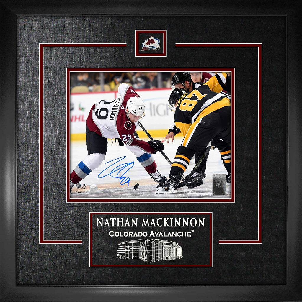 Nathan MacKinnon Autographed Colorado Avalanche Hand-Painted