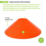 SAUCER CONE 12" YELLOW