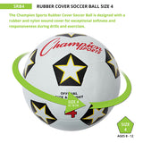 SOCCER BALL CHAMP RUBBER SZ 4