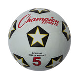 SOCCER BALL CHAMP RUBBER SZ 5