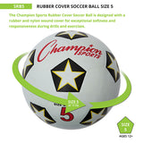 SOCCER BALL CHAMP RUBBER SZ 5