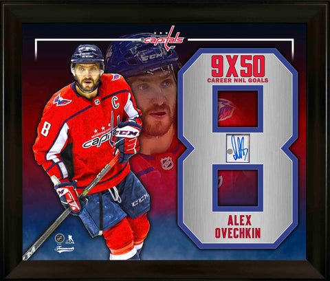 Ovechkin,A Embedded Signature in a PhotoGlass Frame Capitals