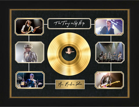 The Tragically Hip Framed Mmp Band Collage With Gold LP