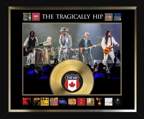 The Tragically Hip Framed Album Collage with Gold LP