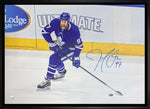Thornton,J Signed 20x29 Canvas Framed Maple Leafs Action-H
