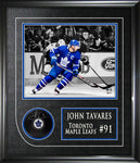 Tavares,J Signed Puck Framed Toronto Maple Leafs