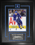 Marner,M Signed 8x10 Etched Mat Toronto Maple Leafs Action Blue -V