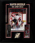 Brodeur,M Signed 11x14 Framed with Mini Stick