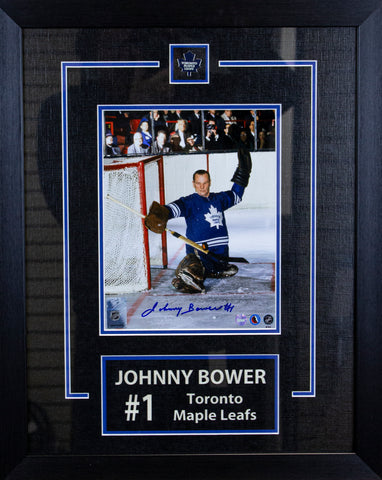 Bower,J Signed 8x10 Etched Mat Maple Leafs