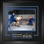 Nevin / Bower Dual Signed Picture "Leafs vs Blackhawks"