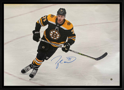Hall,T Signed 20x29 Framed Canvas Bruins Action-H